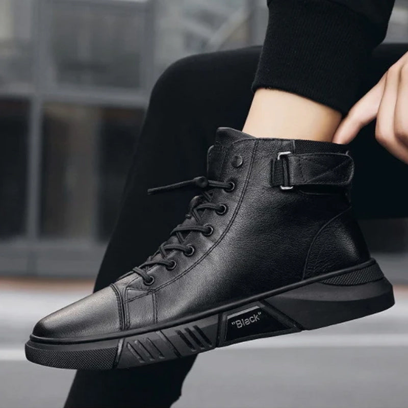 Black Boots | Zwarte Leren Schoenen