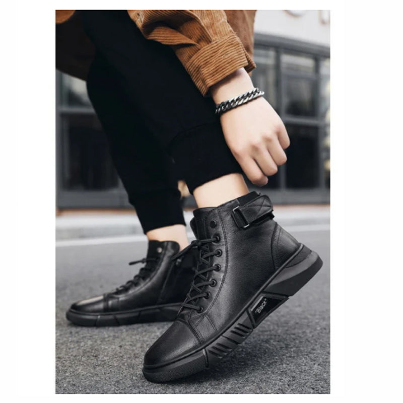 Black Boots | Zwarte Leren Schoenen