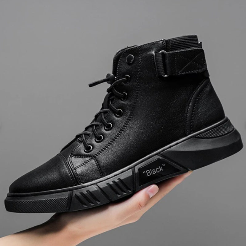 Black Boots | Zwarte Leren Schoenen