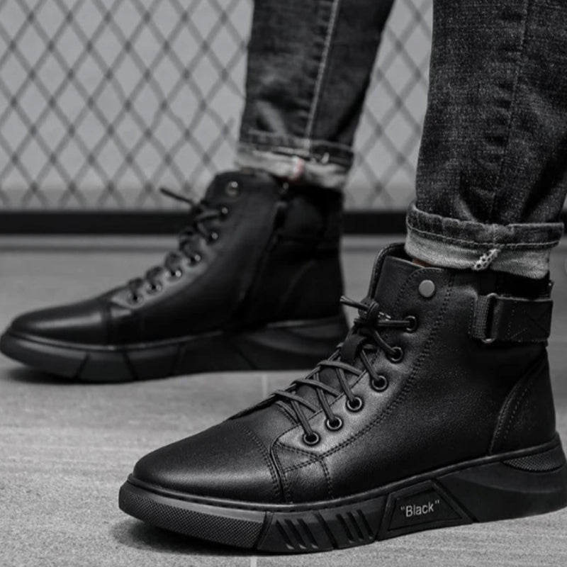 Black Boots | Zwarte Leren Schoenen