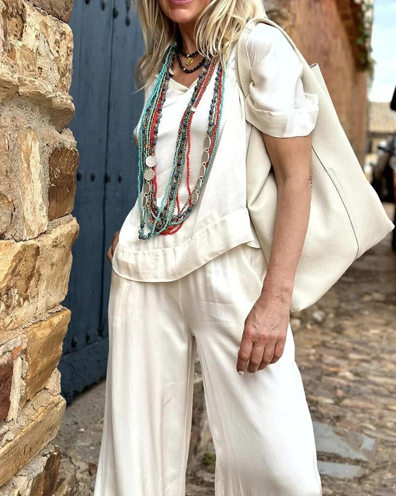 Nanette's elegance blouse- en broekset