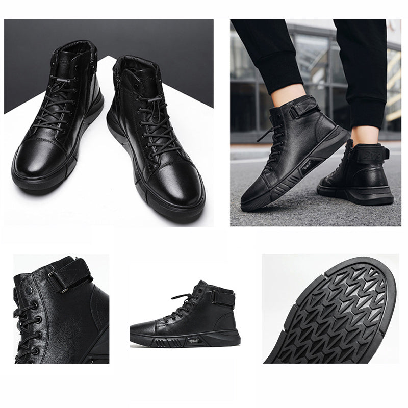 Black Boots | Zwarte Leren Schoenen