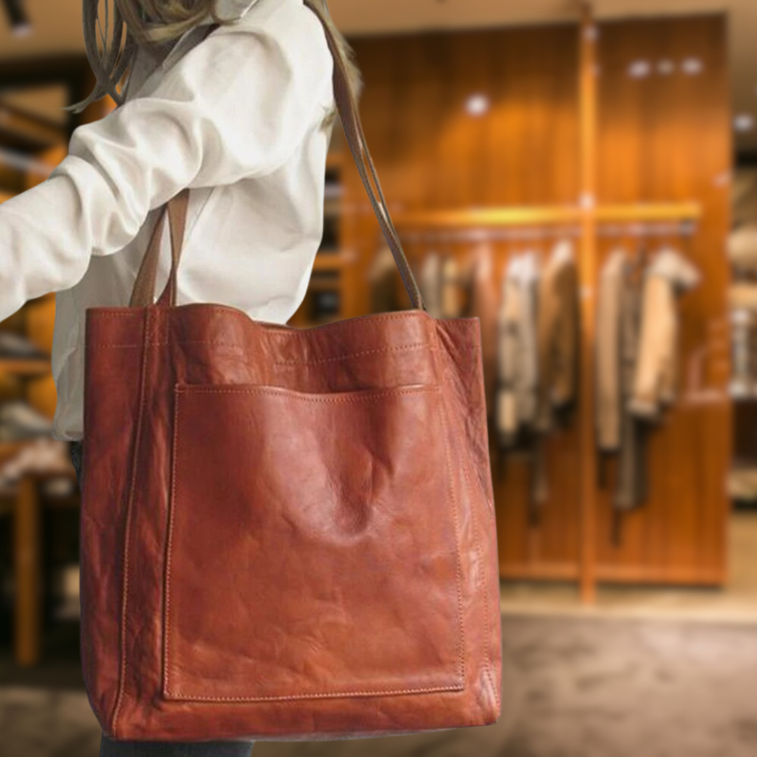 Marja™ | Lederen Shopper