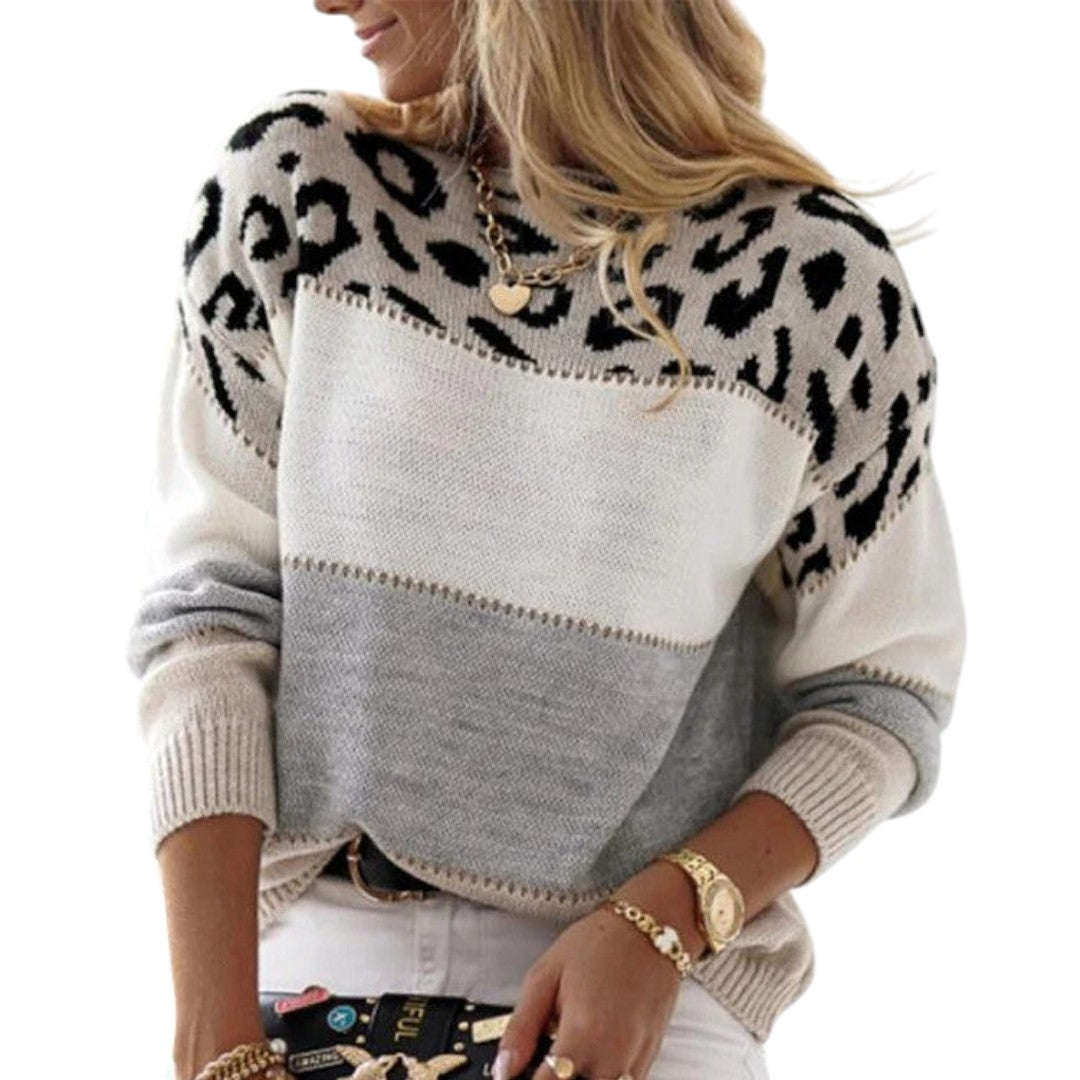 Lela | Trui met Luipaardpatroon