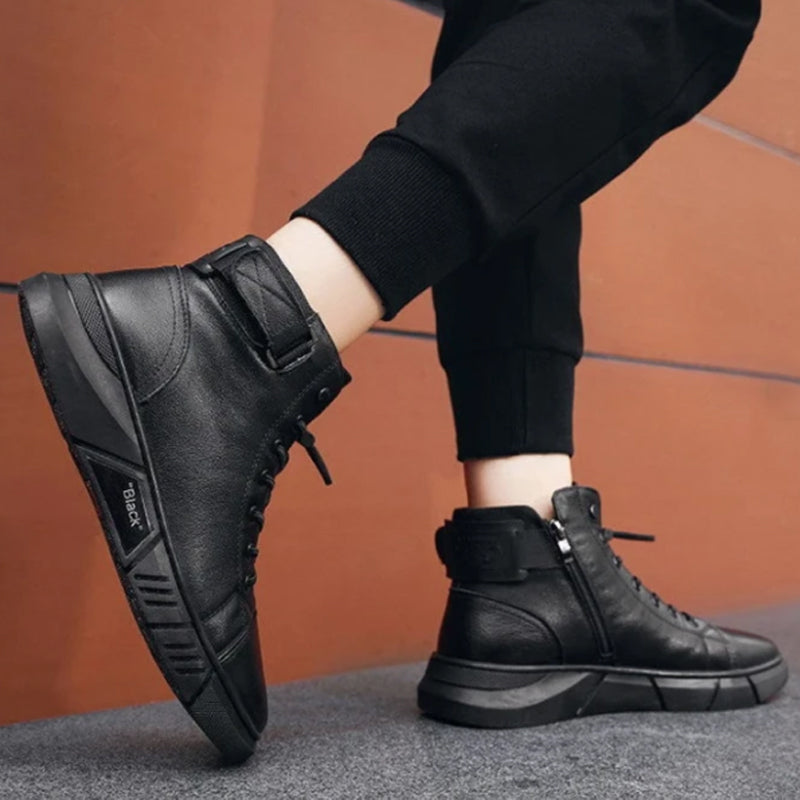 Black Boots | Zwarte Leren Schoenen