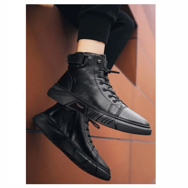 Black Boots | Zwarte Leren Schoenen