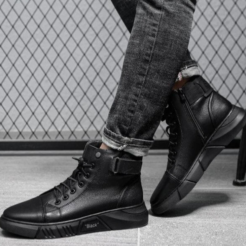 Black Boots | Zwarte Leren Schoenen