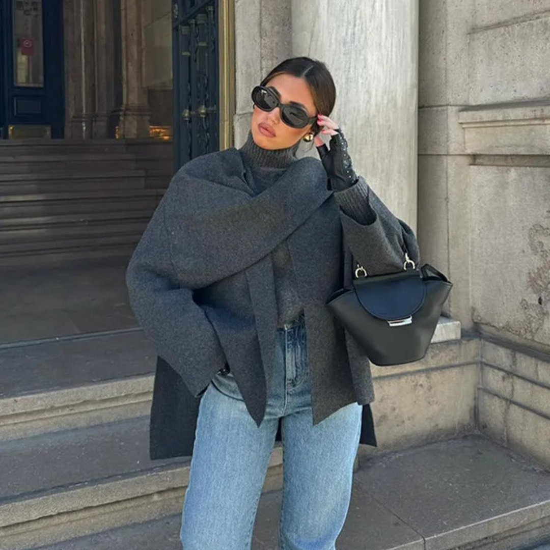 Julia | Stijlvolle Overslag Poncho