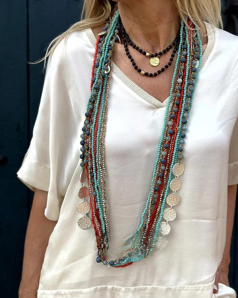 Nanette's elegance blouse- en broekset