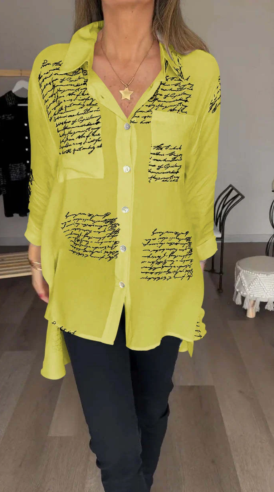 Letter Print Mode Shirt