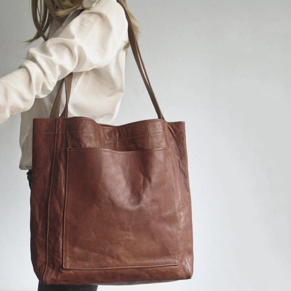 Marja™ | Lederen Shopper