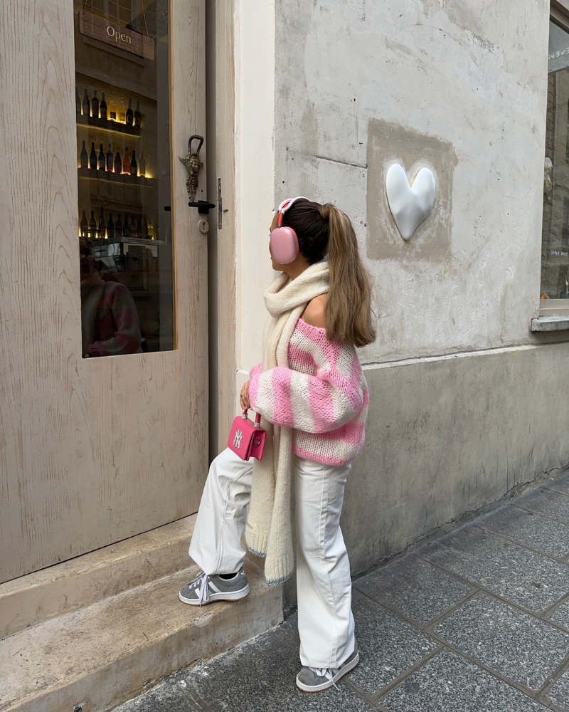 Gestreepte Knit Sweater