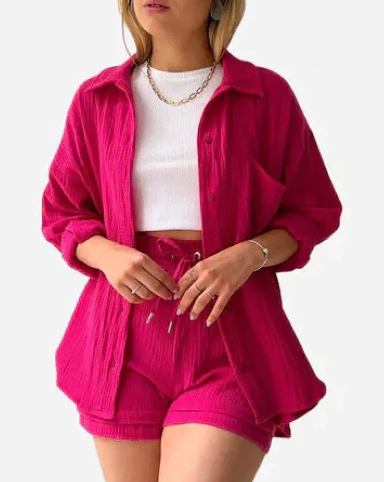 Amelie casual katoenen loungeset